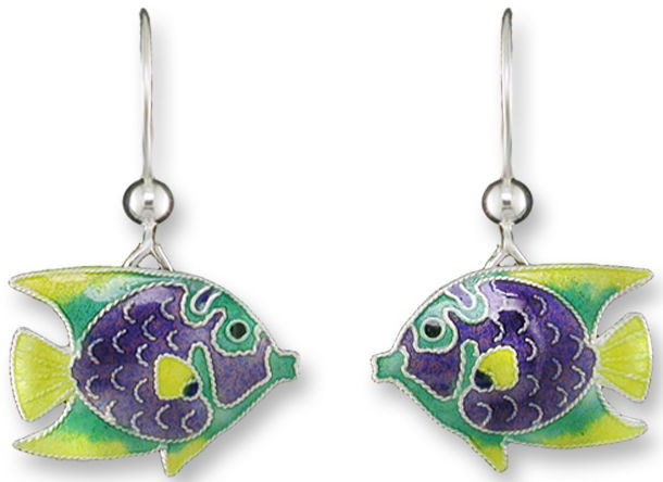 Zarah Co Jewelry 324001 Tropical Angelfish Earrings