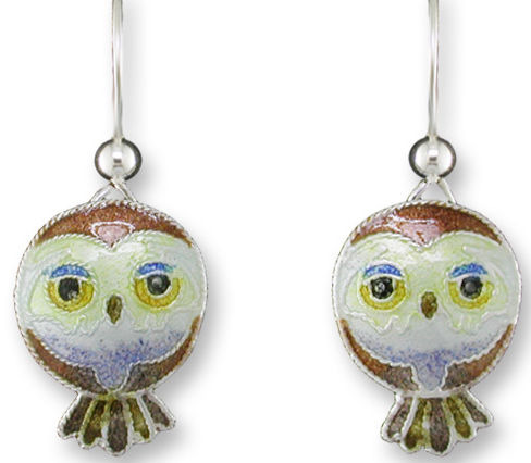 Zarah Co Jewelry 324601 Pygmy Owl Earrings
