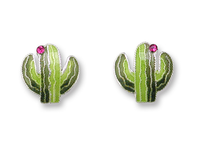 Zarah Co Jewelry 410301 Cactus Post Earrings