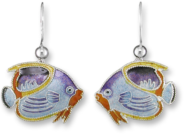 Zarah Co Jewelry 414701 Saddled Butterflyfish Earrings