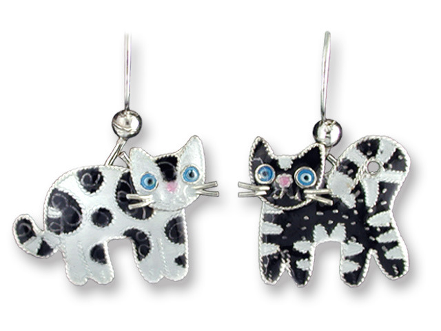 Zarah Co Jewelry 702201 Feline Friends Earrings