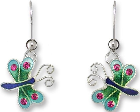 Zarah Co Jewelry 708101 Lil' Crystal Penguin Earrings