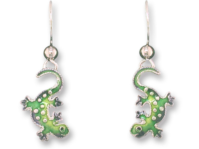 Zarah Co Jewelry 717301 Little Gecko Lizard Earrings