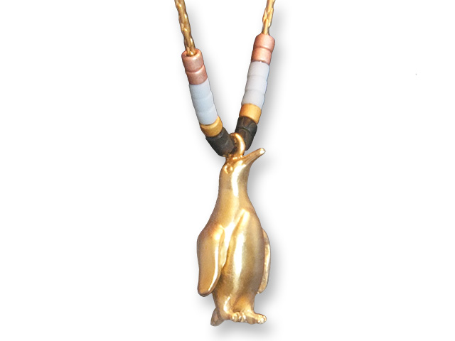 Zarah Co Jewelry 8907G7 Penguin Gold Necklace