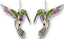 Zarah Co Jewelry 0702Z1 Amethyst Hummingbird Earrings