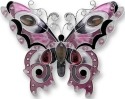 Zarah Co Jewelry 0715Z2 Garnet Butterfly Earrings