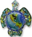 Zarah Co Jewelry 1601Z2 Earth Turtle Pin Brooch