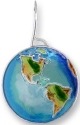 Zarah Co Jewelry 1602Z1P Earth Pendant on Chain