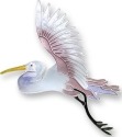 Zarah Co Jewelry 1904Z2P Flying Egret Pin
