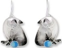 Zarah Co Jewelry 1907Z1 Siamese Cat Earrings