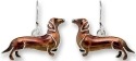 Zarah Co Jewelry 1909Z1 Dachshund Dog Earrings