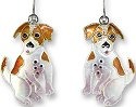 Zarah Co Jewelry 197701 Jack Russell Terrier Earrings