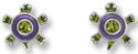 Zarah Co Jewelry 2009Z1 Crystal Turtle Earrings