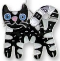 Zarah Co Jewelry 2011Z1P Feline Friends Cat Pendant on Chain