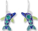 Zarah Co Jewelry 2015Z1 Crystal Dolphin Earrings