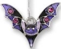 Zarah Co Jewelry 2020Z1P Crystal Bat Pendant on Chain