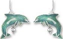 Zarah Co Jewelry 2102Z1 Dolphin with Pearl Earrings