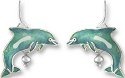 Zarah Co Jewelry 2102Z1 Dolphin with Pearl Earrings