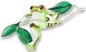 Zarah Co Jewelry 211302 Frog on Twig Pin Brooch