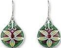 Zarah Co Jewelry 2117Z1 Ruby Drop Earrings