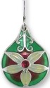 Zarah Co Jewelry 2117Z1P Ruby Drop Pendant on Chain