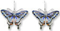 Zarah Co Jewelry 2126Z1 Dark Tiger Swallowtail Earrings