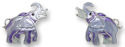Zarah Co Jewelry 2134Z1 Elephant Post Earrings