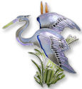 Zarah Co Jewelry 2138Z2 Great Blue Heron Pin