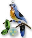 Zarah Co Jewelry 2139Z1P Bluebird and Dogwood Pendant on Chain