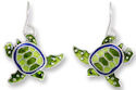 Zarah Co Jewelry 2144Z1 Little Turtle Earrings