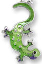 Zarah Co Jewelry 2146Z1P Little Gecko Lizard Pendant on Chain