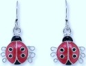 Zarah Co Jewelry 2165Z1 Ladybird Ladybug Earrings