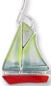 Zarah Co Jewelry 2167Z1P Little Sailboat Pendant on Chain