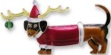 Zarah Co Jewelry 2177Z2 Christmas Dachshund Dog Pendant