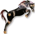Zarah Co Jewelry 2703Z2P Black Stallion Horse Pin