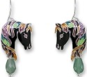 Zarah Co Jewelry 2706Z1 Jeweled Horse Earrings