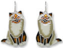 Zarah Co Jewelry 2902Z1 Birman Cat Earrings