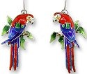 Zarah Co Jewelry 290301 Greenwing Macaw Earrings