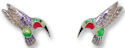 Zarah Co Jewelry 2903Z1 Tiny Hummingbird Earrings
