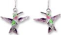 Zarah Co Jewelry 290501 Ruby Throated Hummingbird Earrings