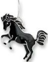Zarah Co Jewelry 2916Z1P Black Horse Pendant