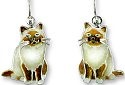 Zarah Co Jewelry 293901 Birman Cat Earrings