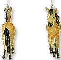 Zarah Co Jewelry 295101 Buckskin Horse Earrings