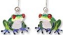 Zarah Co Jewelry 297401 Blue Toed Frog Earrings