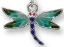 Zarah Co Jewelry 3201Z1P Red-Eyed Damselfly Pendant