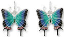 Zarah Co Jewelry 3205Z1 Hewitson's Hairstreak Butterfly Earrings