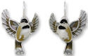 Zarah Co Jewelry 3211Z1 Flying Chickadee Earrings
