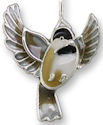 Zarah Co Jewelry 3211Z1P Flying Chickadee Pendant