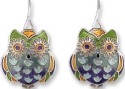 Zarah Co Jewelry 3218Z1 Wide-Eyed Owl Earrings