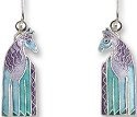 Zarah Co Jewelry 322401 Aqua Equine Earrings